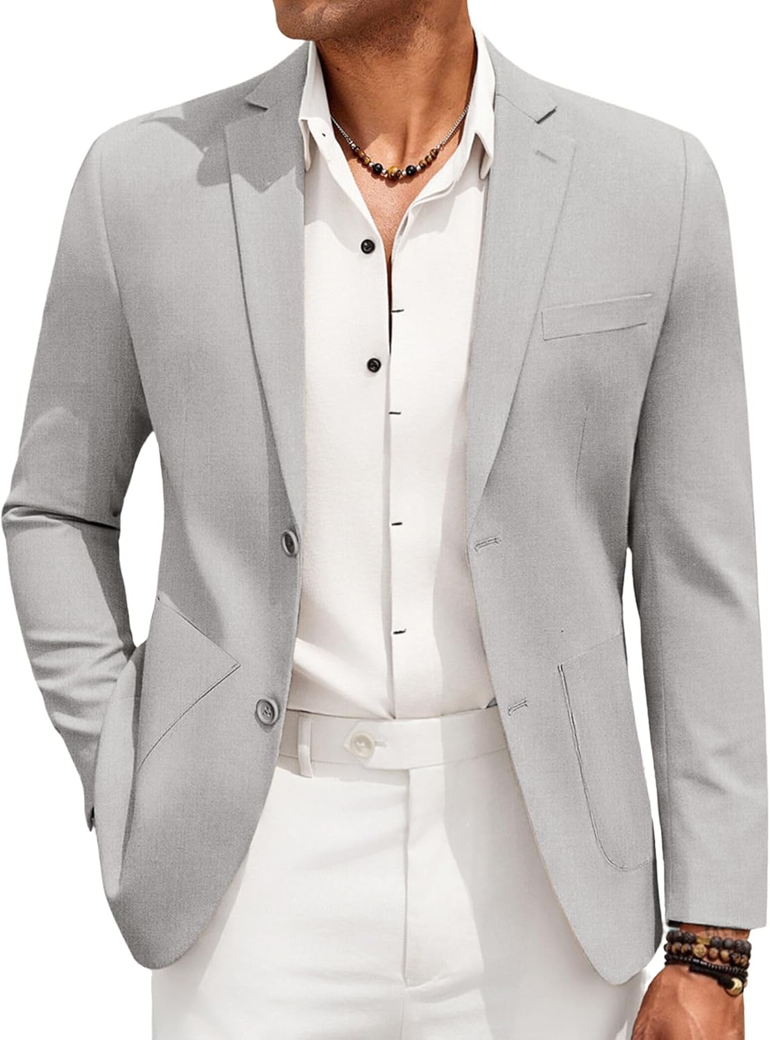 COOFANDY Men's Linen Cotton Casual Blazer Jacket Lightweight deal at Amazon