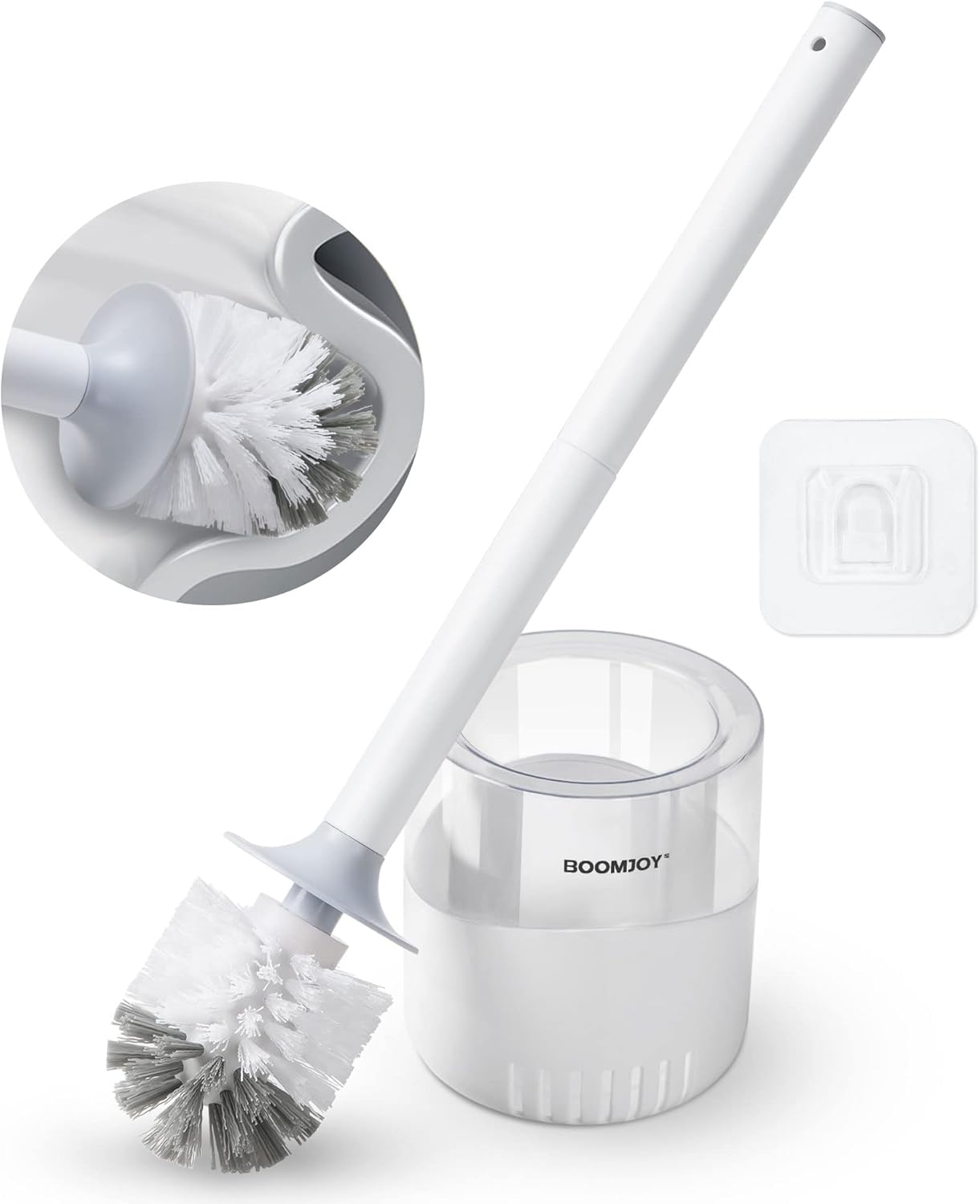 BOOMJOY Toilet Bowl Brush and Holder on Amazon