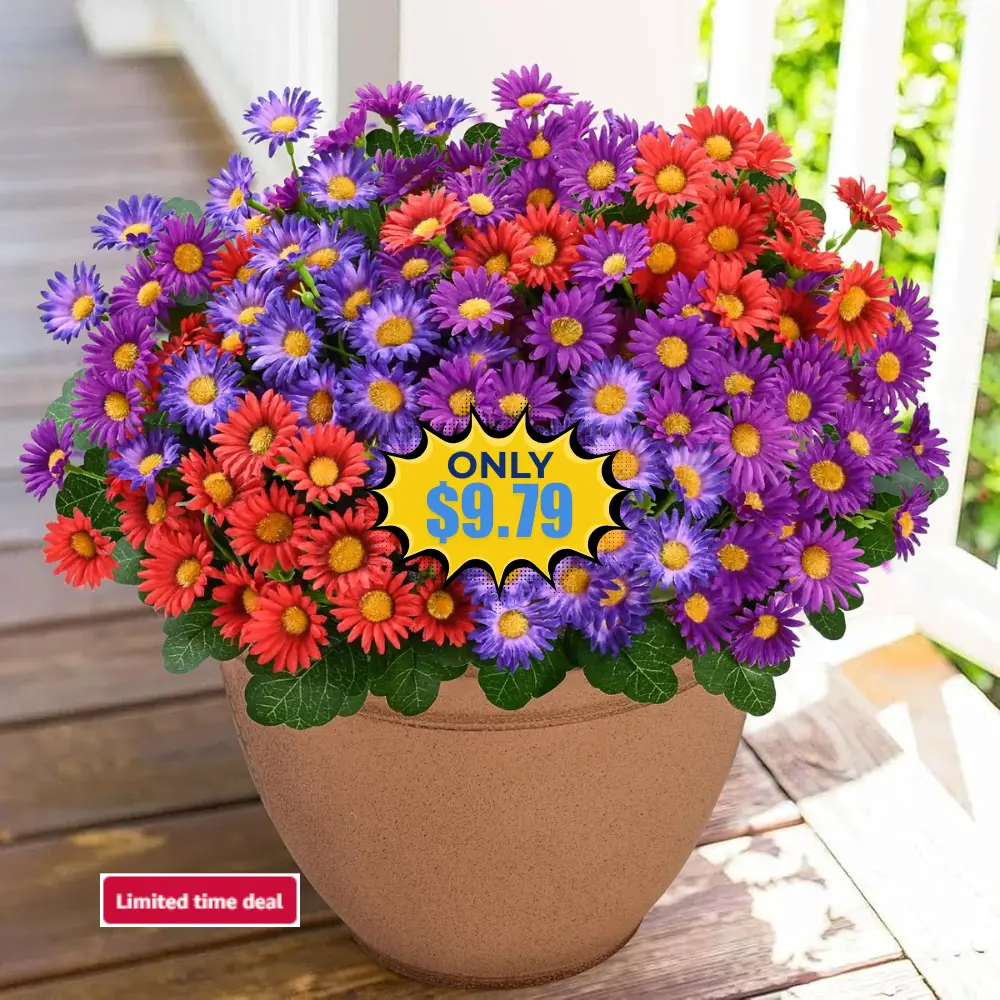 Realistic Artificial Flowers 6 Bundles Deal: Save 30%