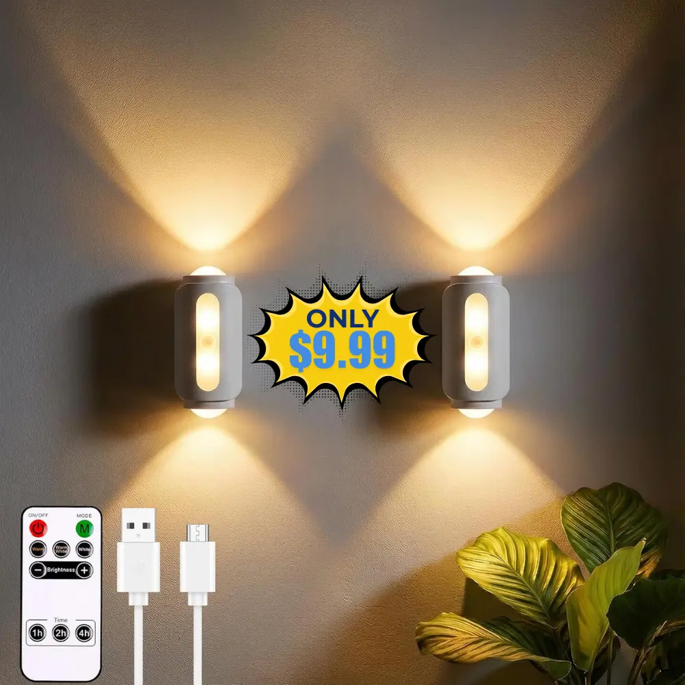 Motion Sensor Wall Light Set of 2 Deal: Save $10