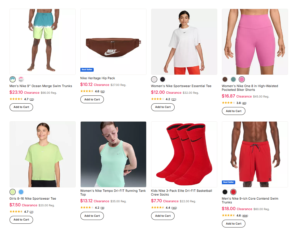Nike Clearance Sale at Kohl’s: From $7.50