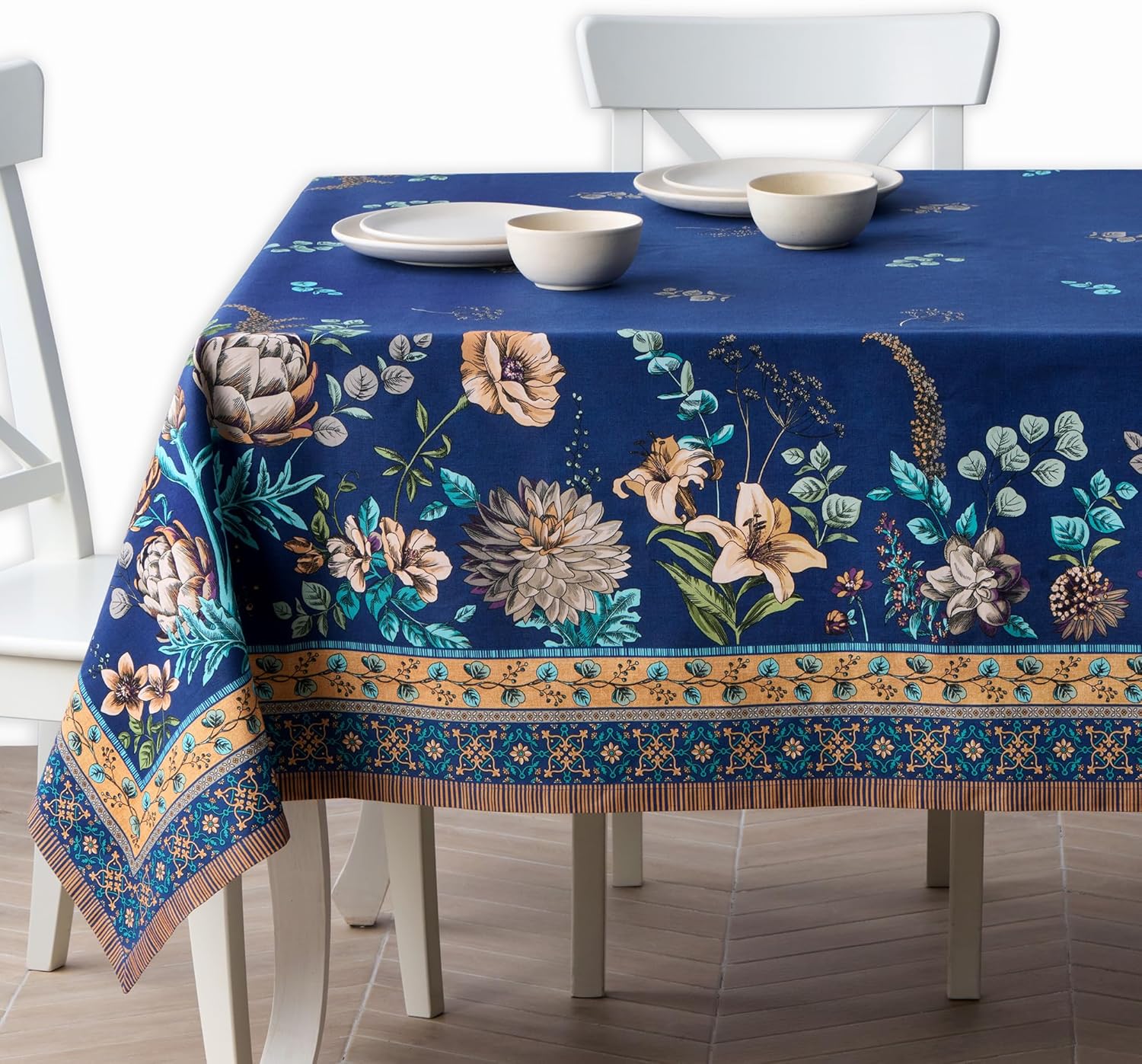 Maison d' Hermine Premium 70x70 inch cotton tablecloth on Amazon