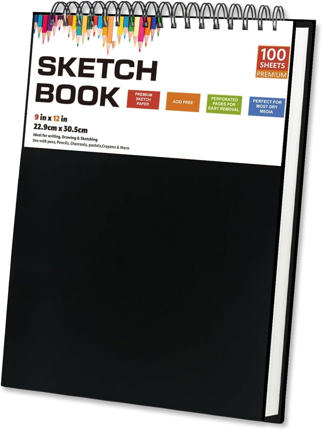 FAOGO Sketch Book for Drawing - 120gsm Thick Paper, Spiral B deal at Amazon