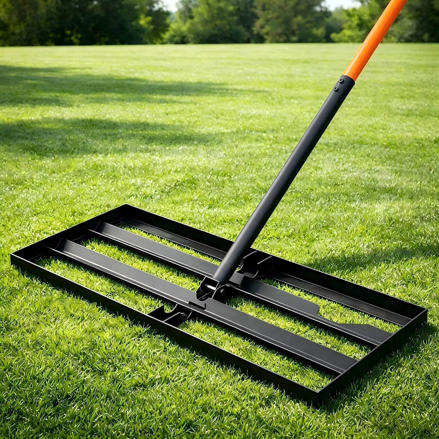 Lawn Leveling Rake, 30"x10" Leveling Rake with 78 Inch Adjus deal at Amazon