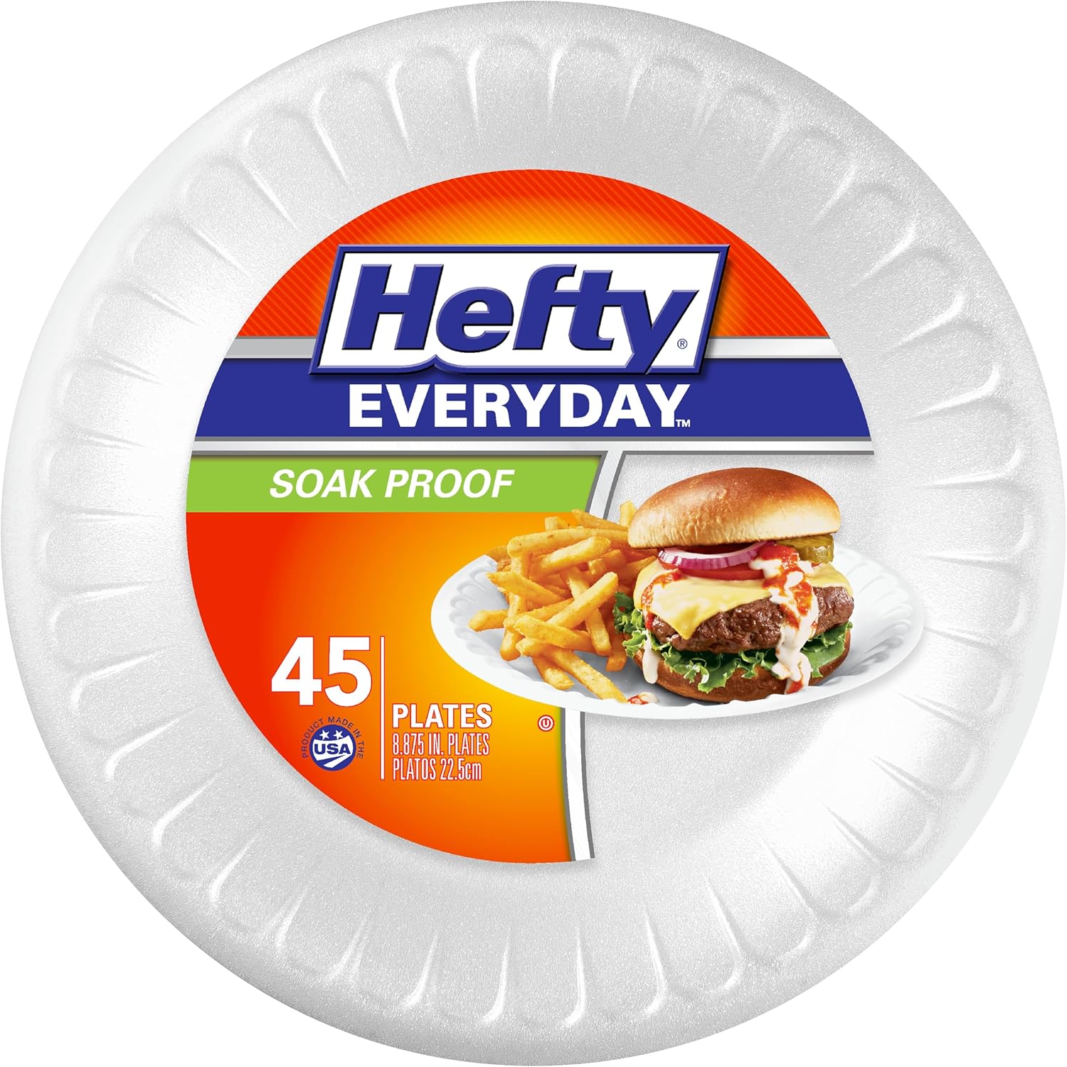 Hefty Foam Plates 45-Count Just deal at Amazon