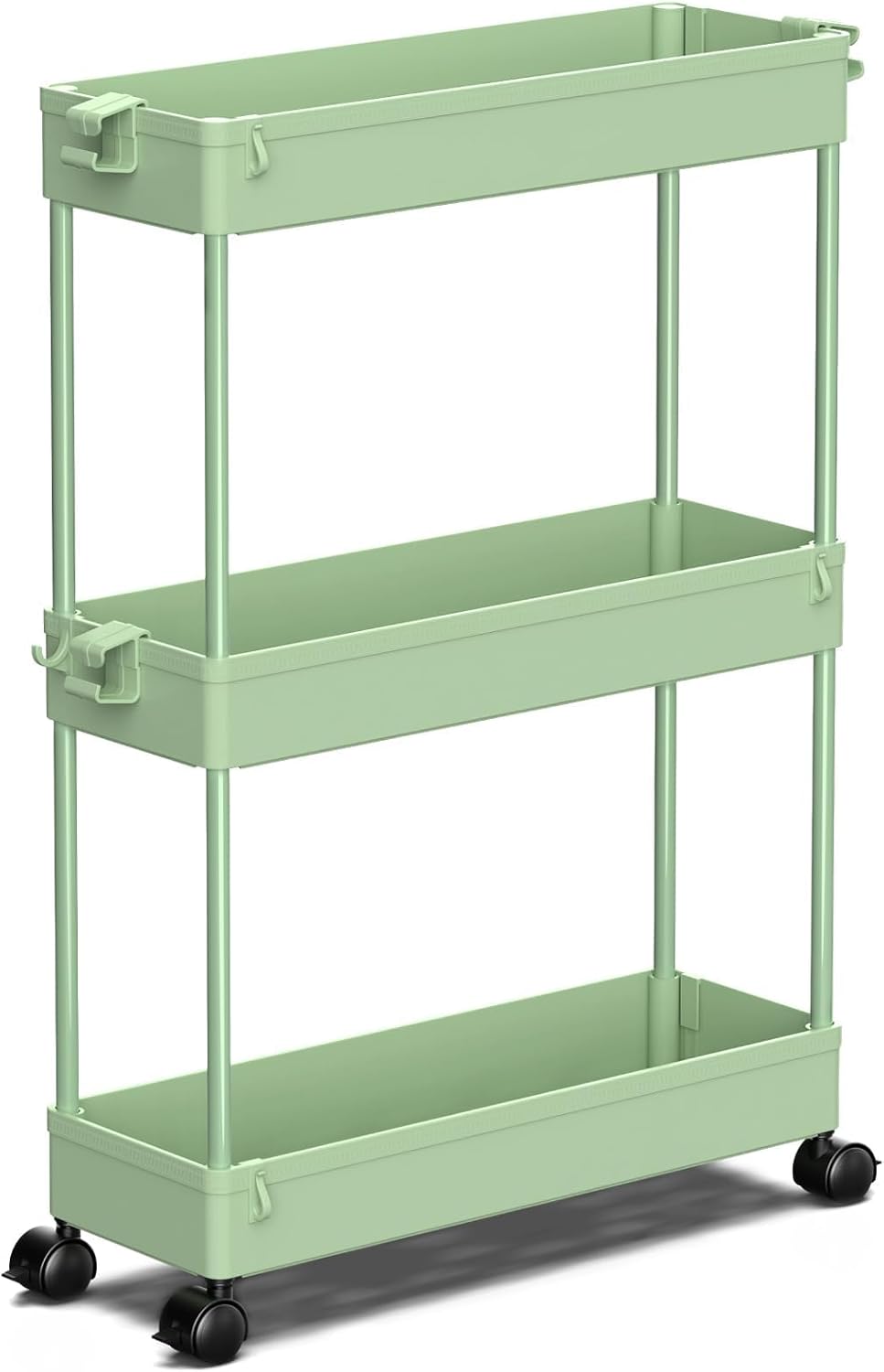 SPACEKEEPER Slim Rolling Storage Cart on Amazon - 3-tier mobile organizer for bathrooms, kitchens, a