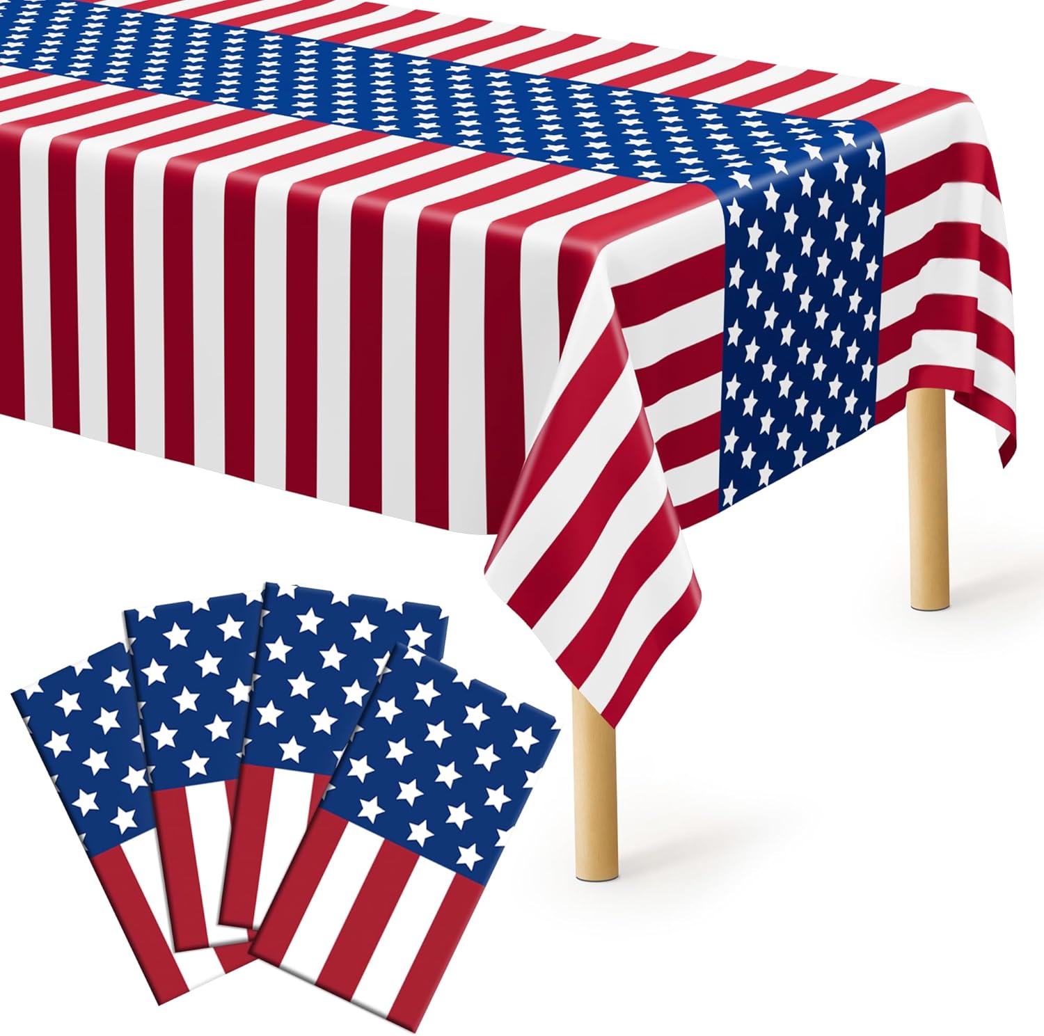 4th of July Tablecloths 4-Pack for deal at Amazon