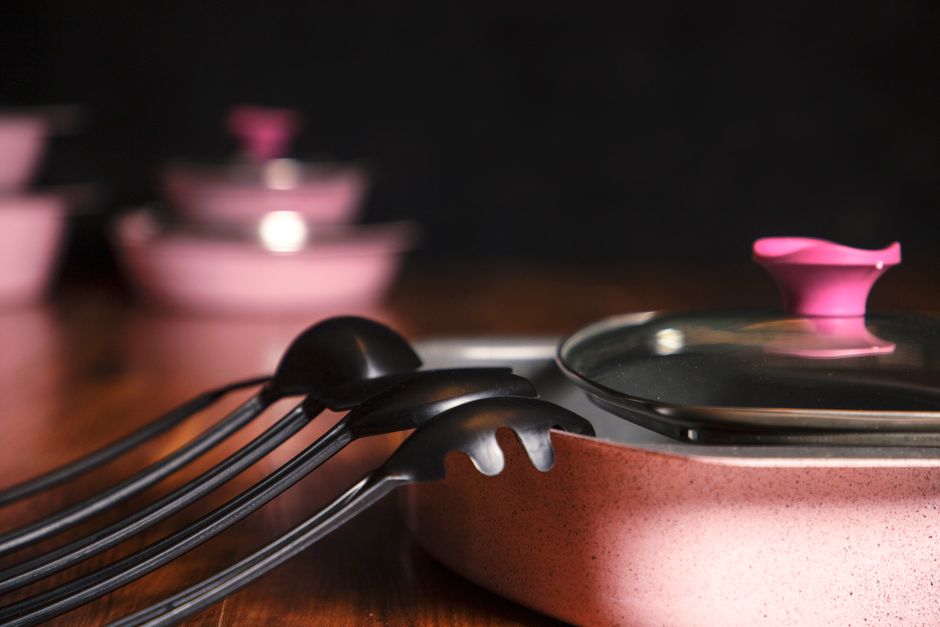 9-Piece Cookware Set stainless steel pots pans lids on sale at Macy’s