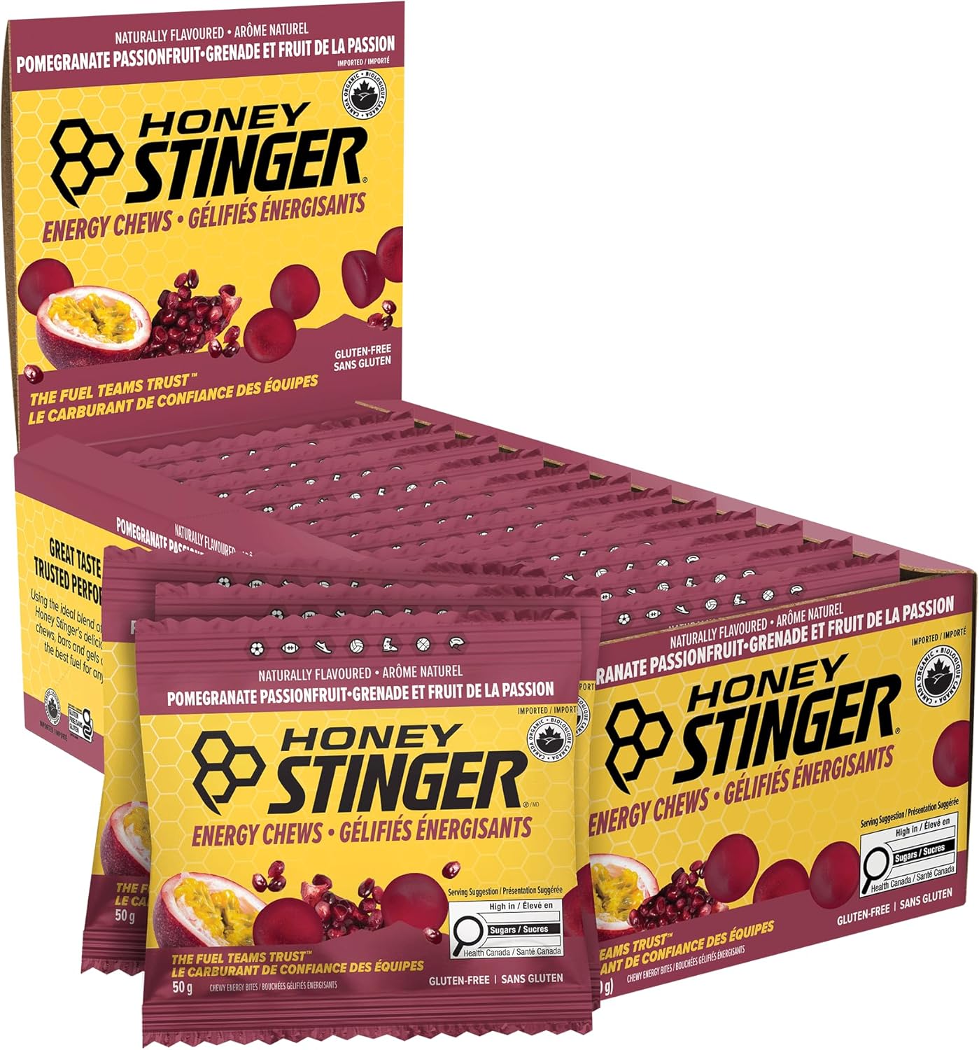 Honey Stinger Organic Energy Chews 12-count package on Amazon with sale price