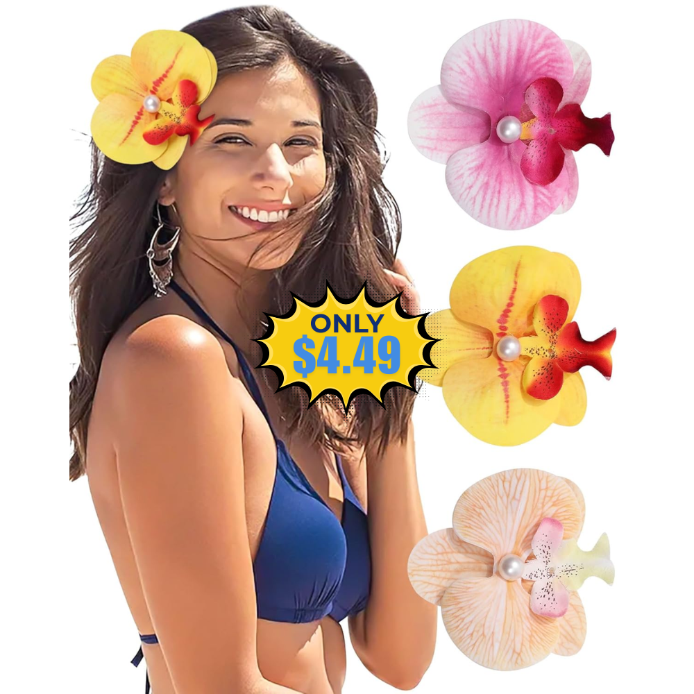 3Pcs Hawaiian Flower Hair Clip Deal: Save with Promo Code