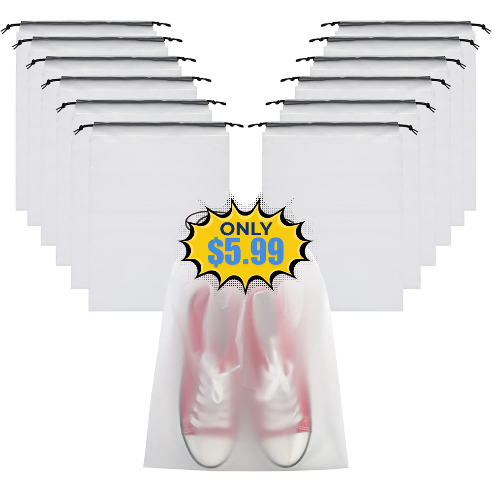 Vorspack Transparent Shoe Bags 13 Pack Promo: Save with Code XLG5FEAE