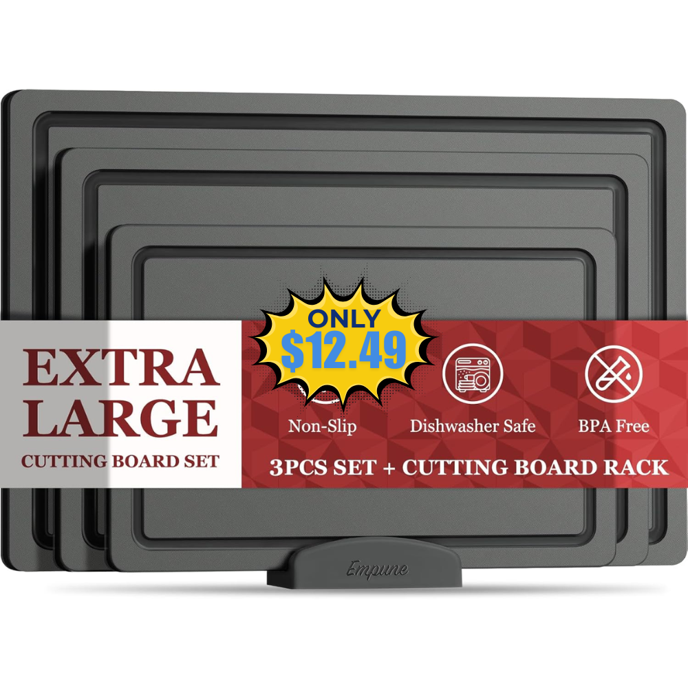 Empune 3-Piece Plastic Cutting Boards Deal: Save 17%