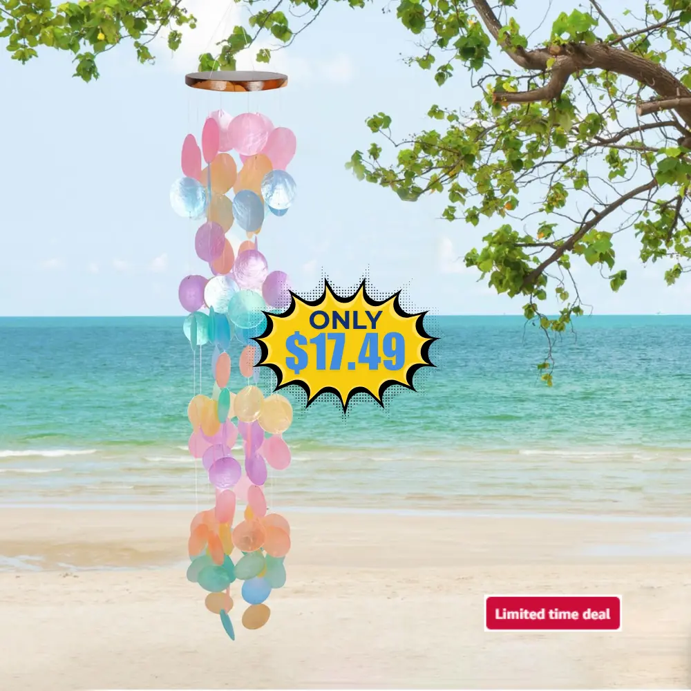 ASTARIN Capiz Shell Wind Chime Deal: Save 40%