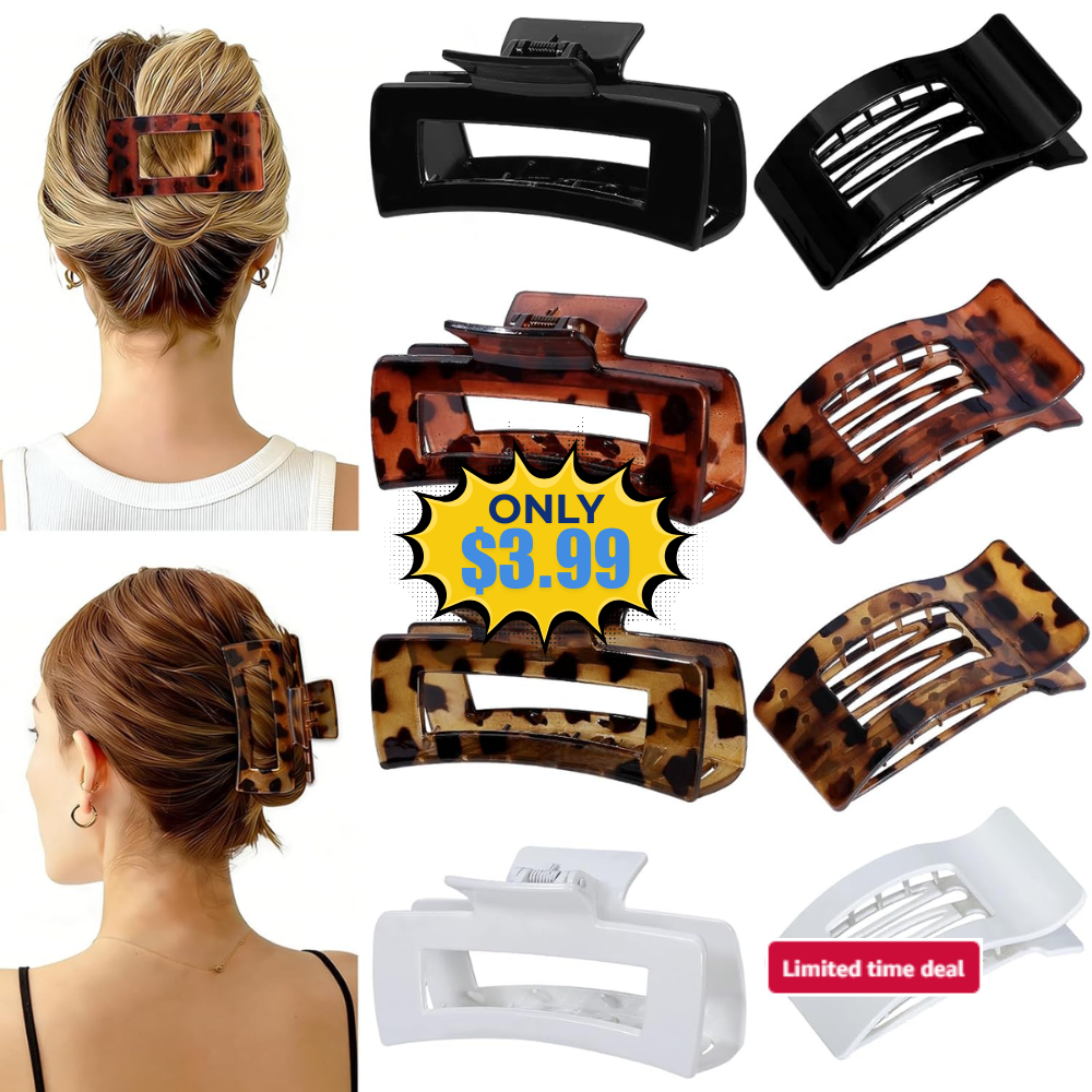 8 Pack Hair Clips 2 Styles Deal: Save 50%