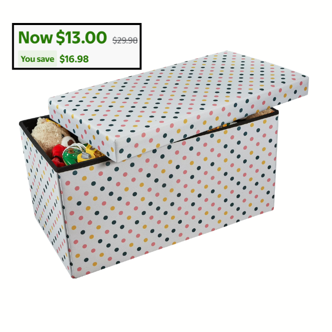 Collapsible Toy Storage Chest Deal: Save $16.98 at Walmart