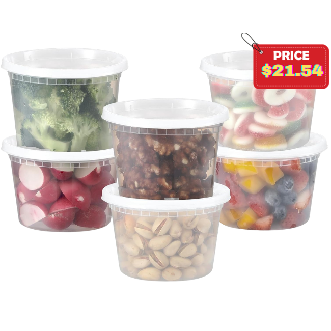 64 Sets Plastic Deli Containers Deal: Save at Store