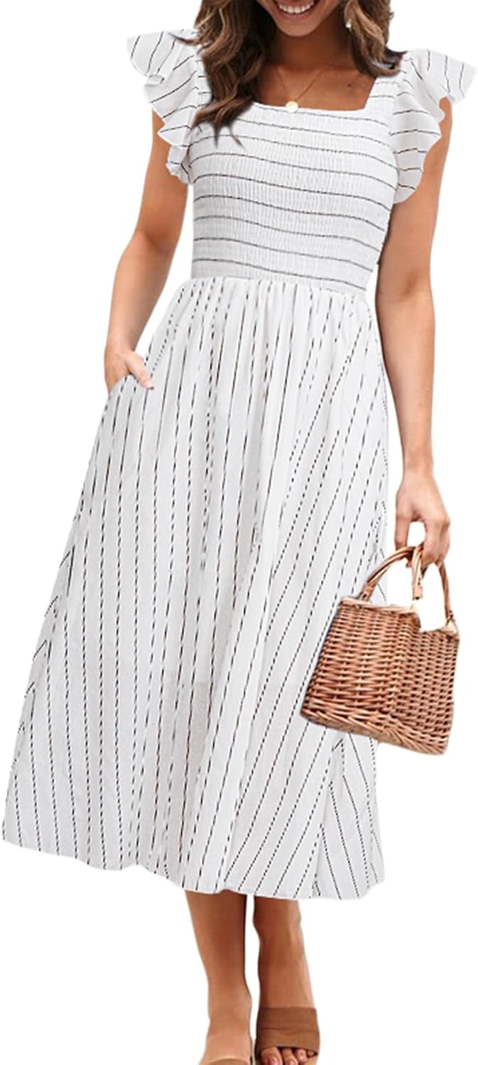 Miessial Womens Summer Midi Dress Only $31.99 at Amazon
