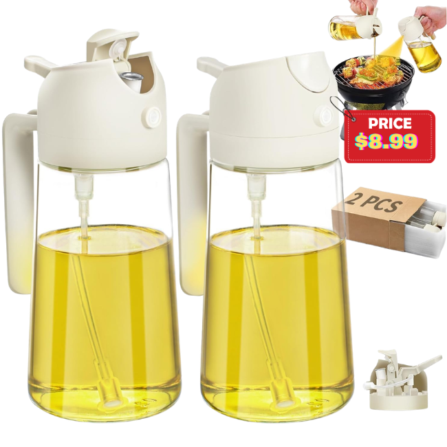 2Pcs Glass Oil Sprayer for Cooking Deal