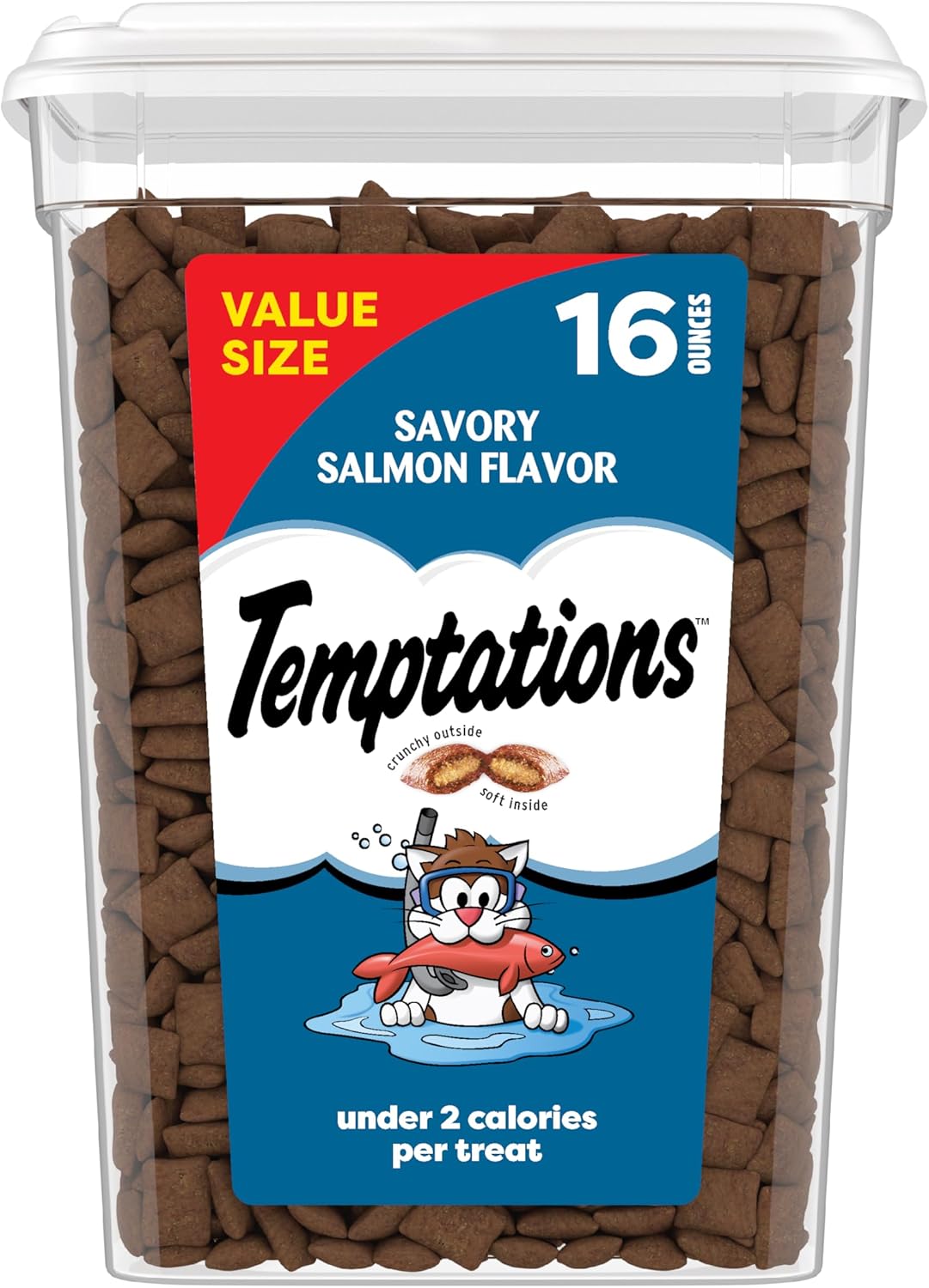 Temptations Salmon Cat Treats 16 oz Tub Only $6.99 (Reg. $8.48) at
