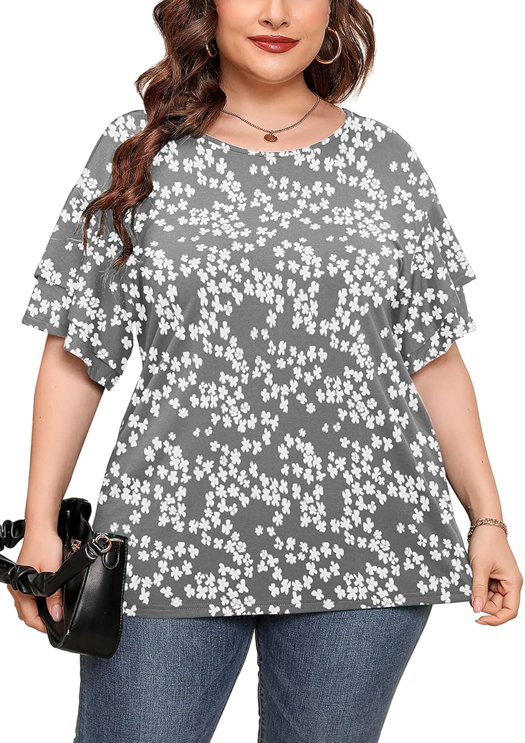 AusLook Plus Size Casual Tops Only $14.99 at Amazon