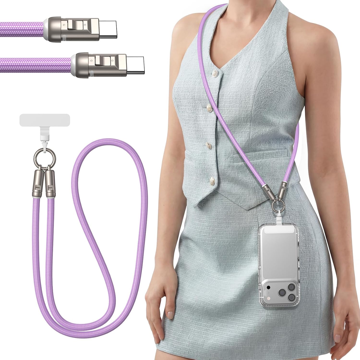 TUNKIA Phone Lanyard USB C Cable Only $13.29 (Reg. $13.99) at Amazon