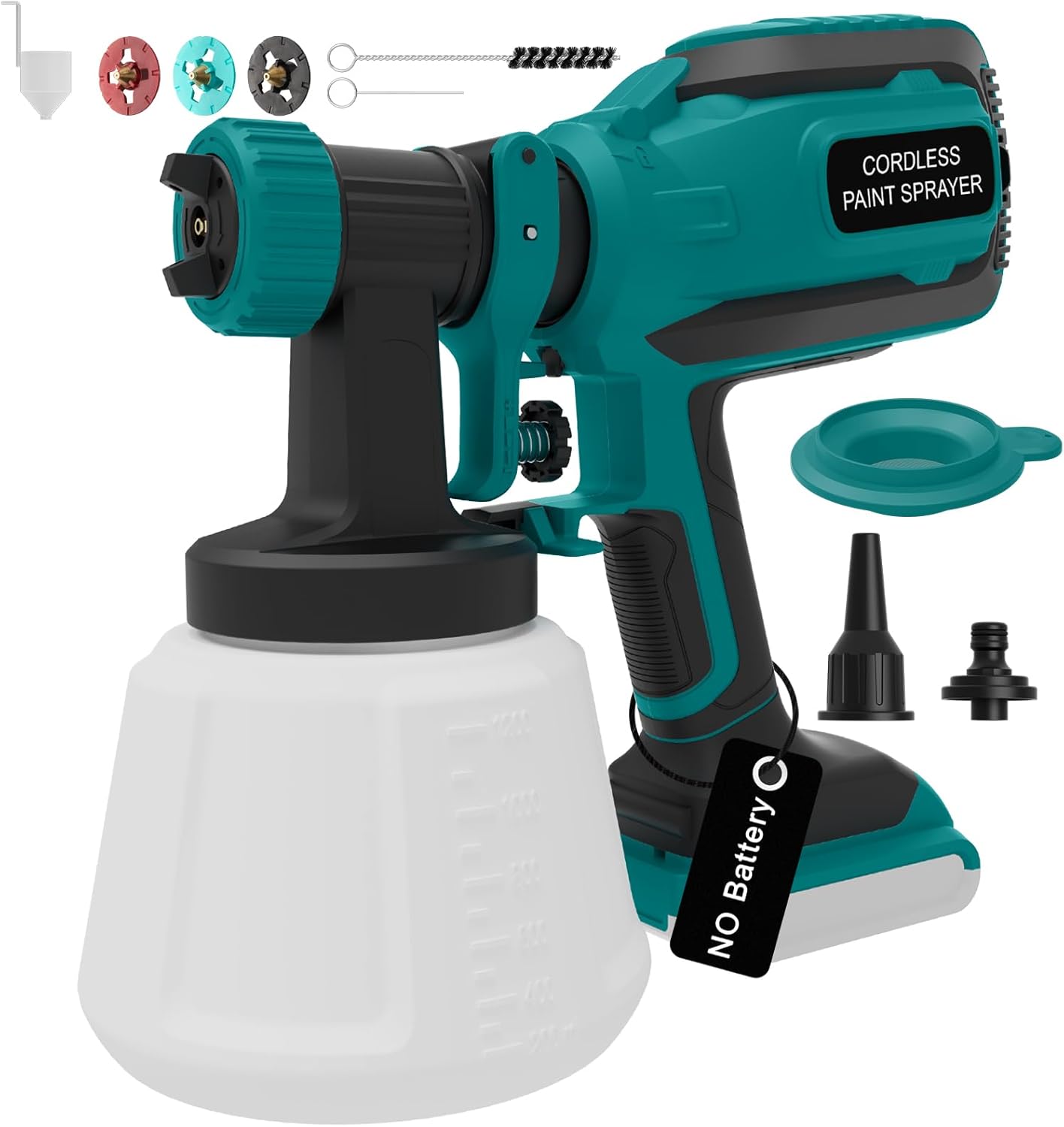 Cordless Paint Sprayer for Dewalt 20V Battery, Portable Wire deal at Amazon