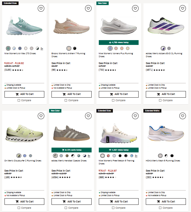 Clearance Footwear Deal: Extra 25% Off at Dick’s Sporting Goods