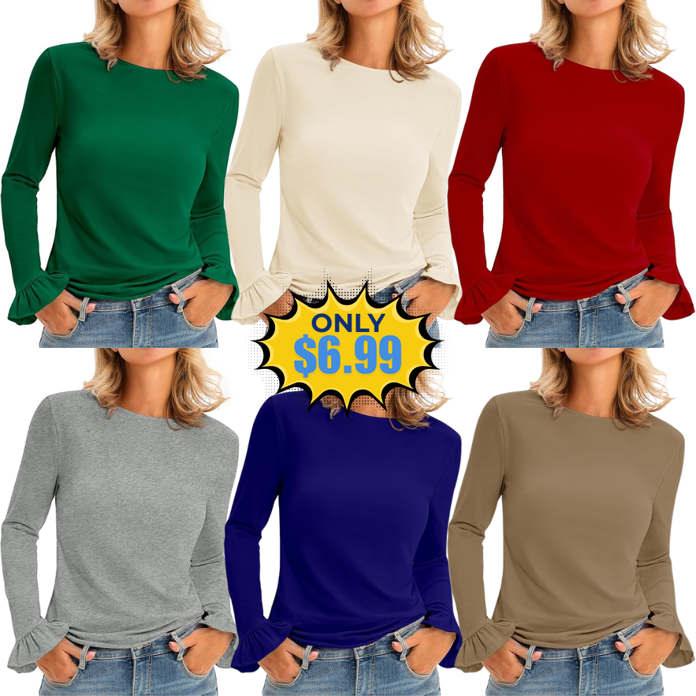 Tankaneo Womens Long Sleeve Shirts Deal: Save with Promo Code