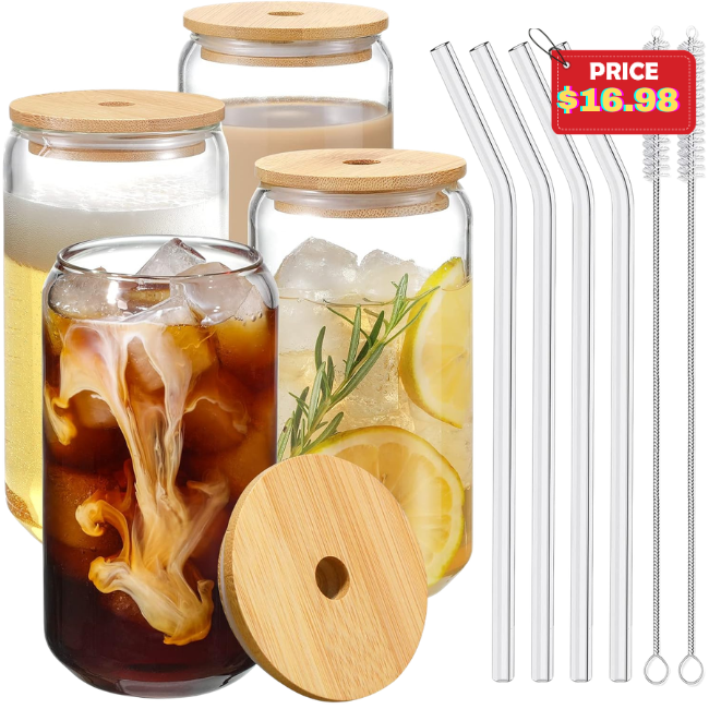 4pc Drinking Glasses Deal: Save 28%