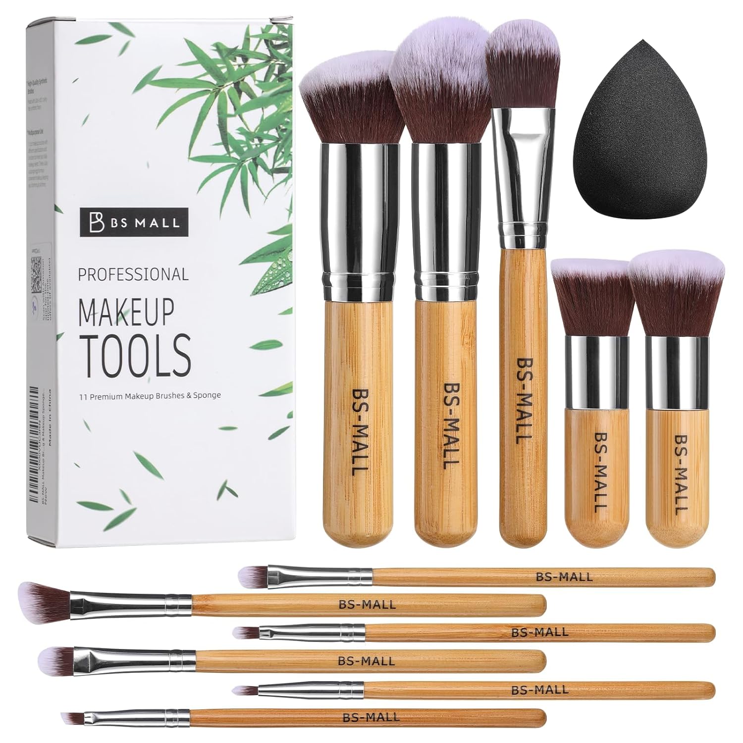 11 Piece Bamboo Synthetic Kabuki Only $8.99 (Reg. $11.99) at Amazon