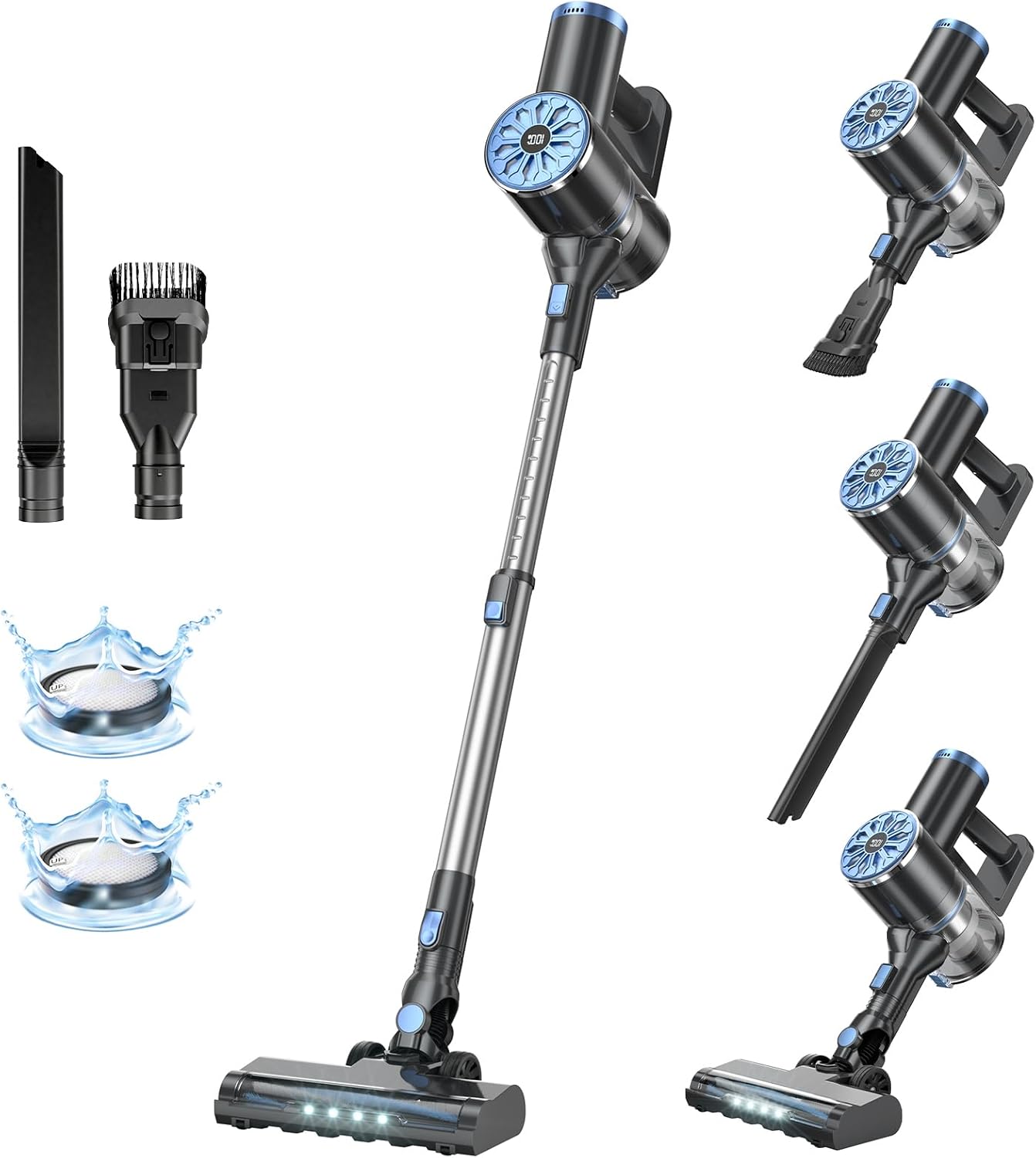 VIPSUN Cordless Vacuum Cleaner with Self-Standing, LED Scree deal at Amazon