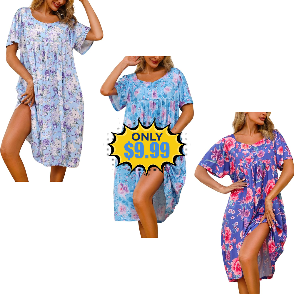 Marvmys Women Mumu Nightgowns Dresses Deal: Save with Promo Code