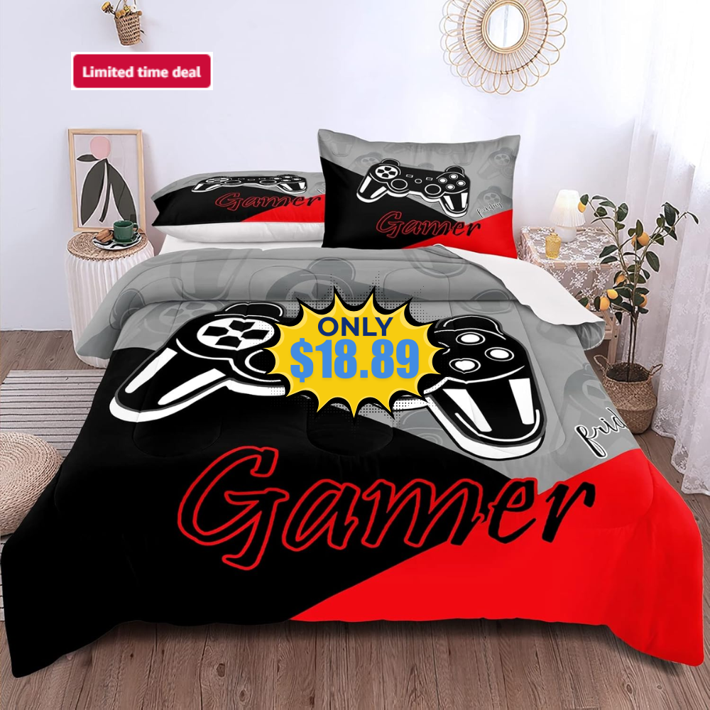 Gaming Bedding Set Full Size Deal: Save 50%