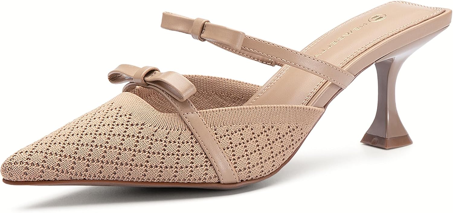 NEWBELLA Women's Elegant Pointed Toe Pumps - Breathable Mesh deal at Amazon