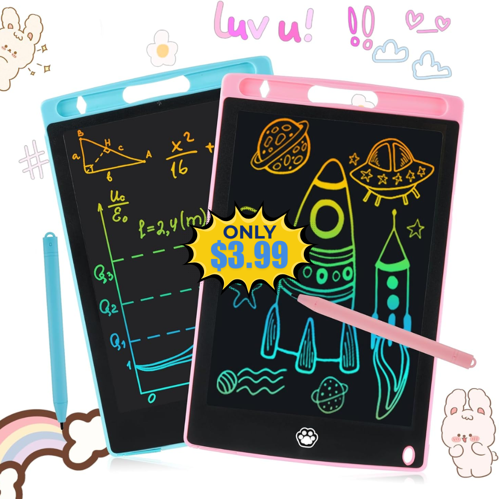 2 Pack LCD Writing Tablet Deal: Save with Promo Code