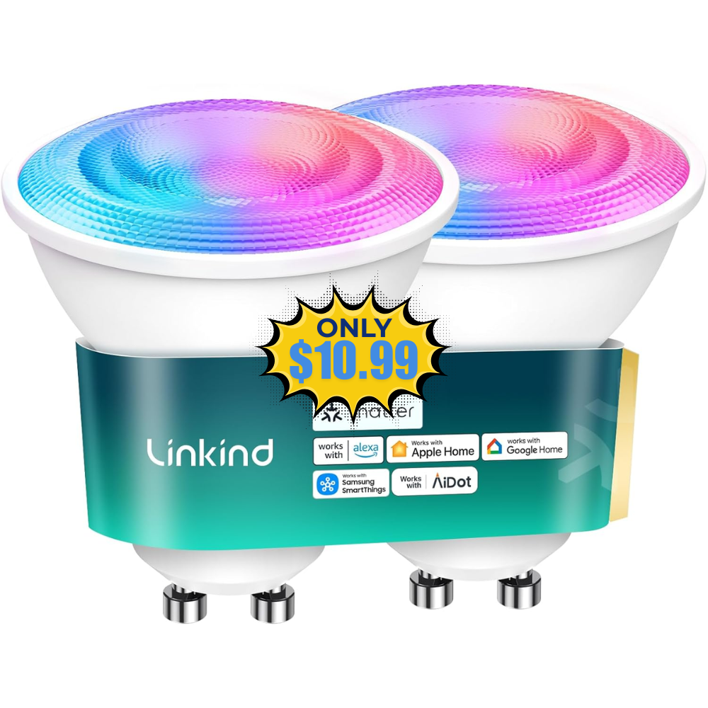 Linkind Matter GU10 Smart Light Bulbs Promo: Save with Code