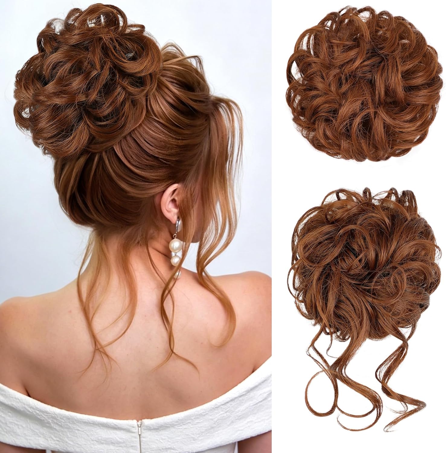 HMD 2PCS Messy Bun Hair Hairpiece Hair Extension with Elasti deal at Amazon