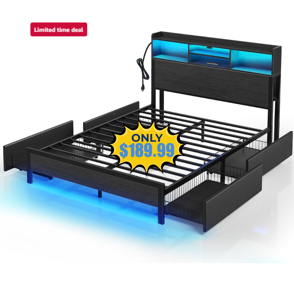 Rolanstar Queen Bed Frame Deal: Save 49%
