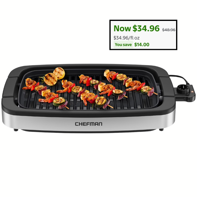 Electric Indoor Grill Deal at Walmart: Save $14
