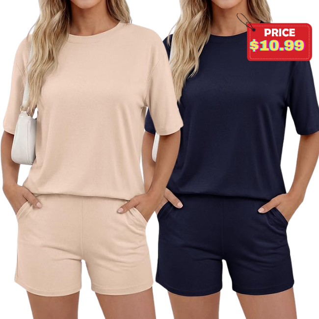 2 Piece Sets Casual Lounge Set: Save 45%