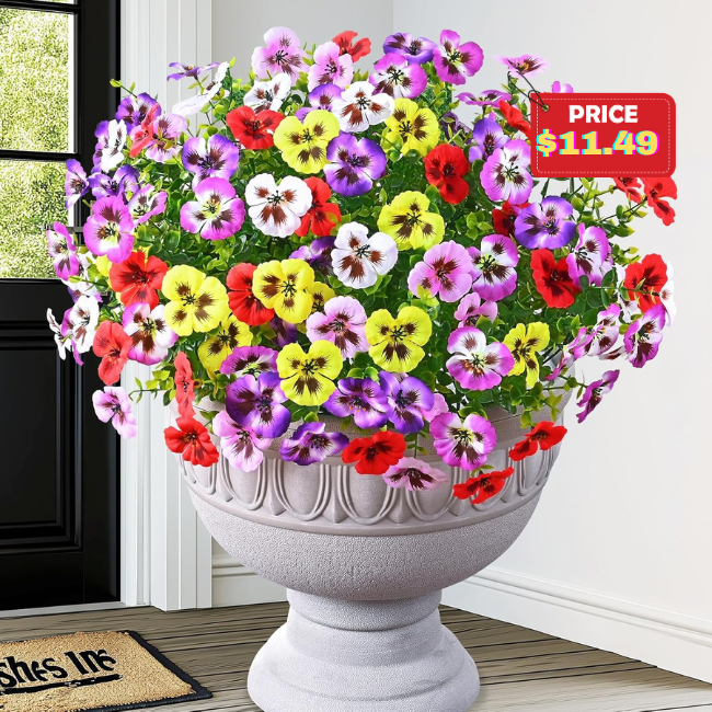 12 Bundles Look Real Artificial Flowers Deal: Save 50%