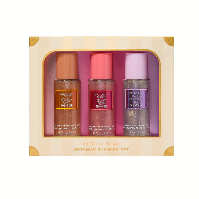 Victoria’s Secret 3-Piece Getaway Shimmer Gift Set: Save $15