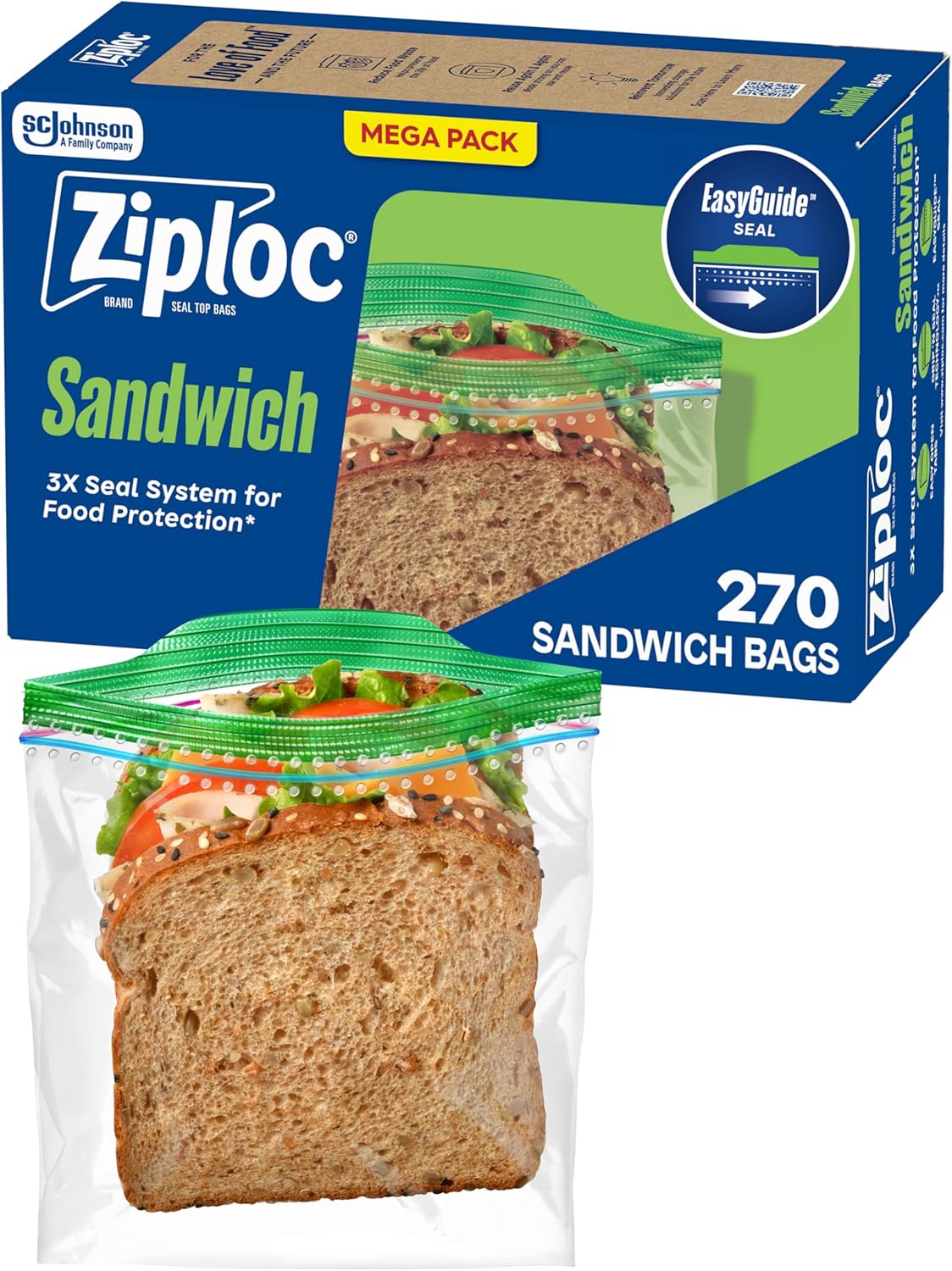 Ziploc 270-Count Sandwich Bags Free with 30% Coupon