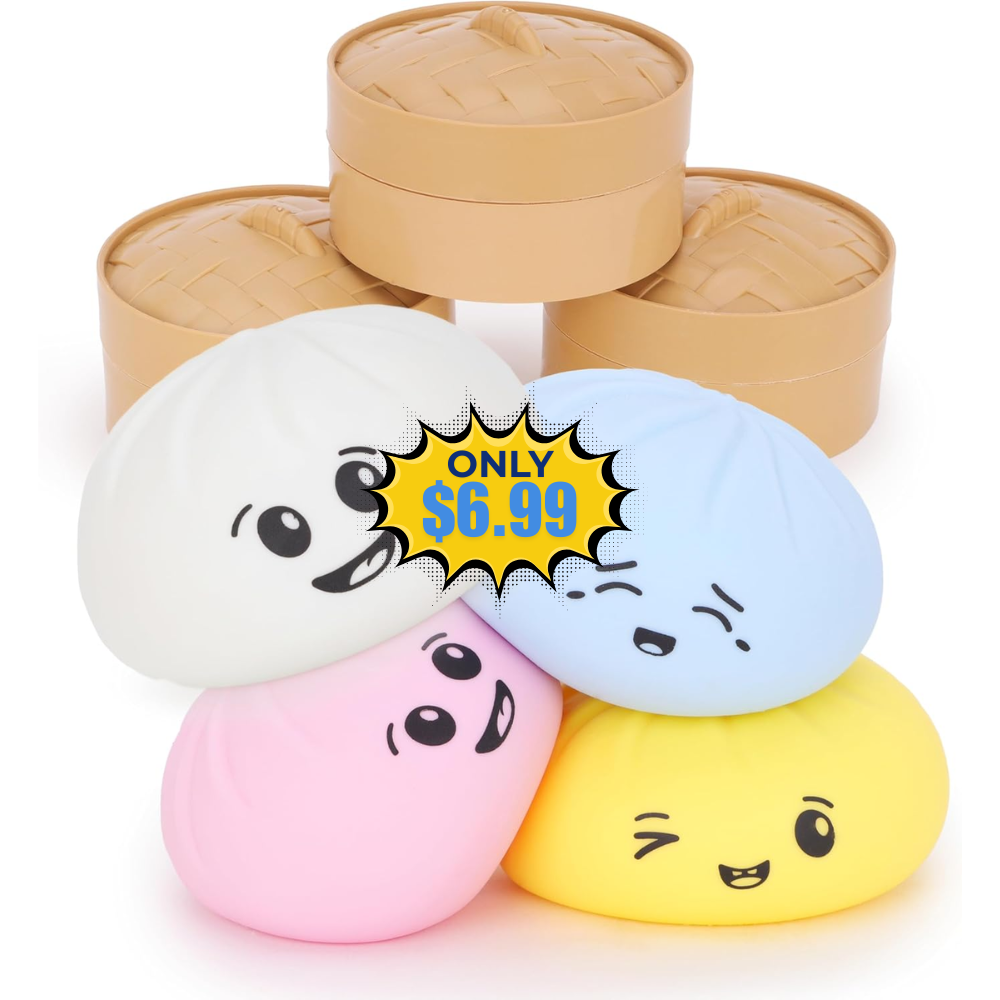 Squishy Bao Dumpling Sensory Fidget Toy Deal at Unknown Store