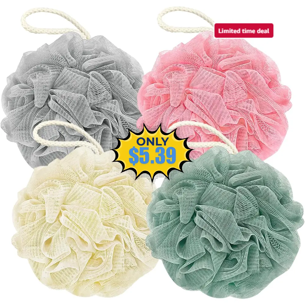 RNOAFMU Shower Loofah Bath Sponge Deal: Save 10%