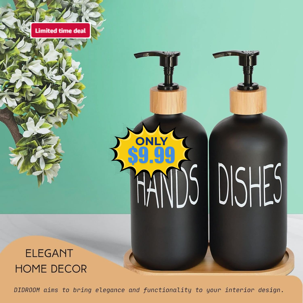 Glass Soap Dispenser Set Deal: Save 38%
