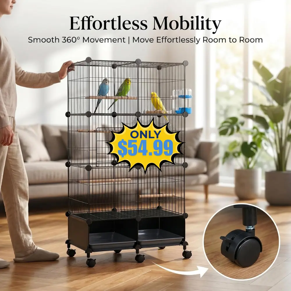 Large Bird Cage with Rolling Stand Deal: Save $45
