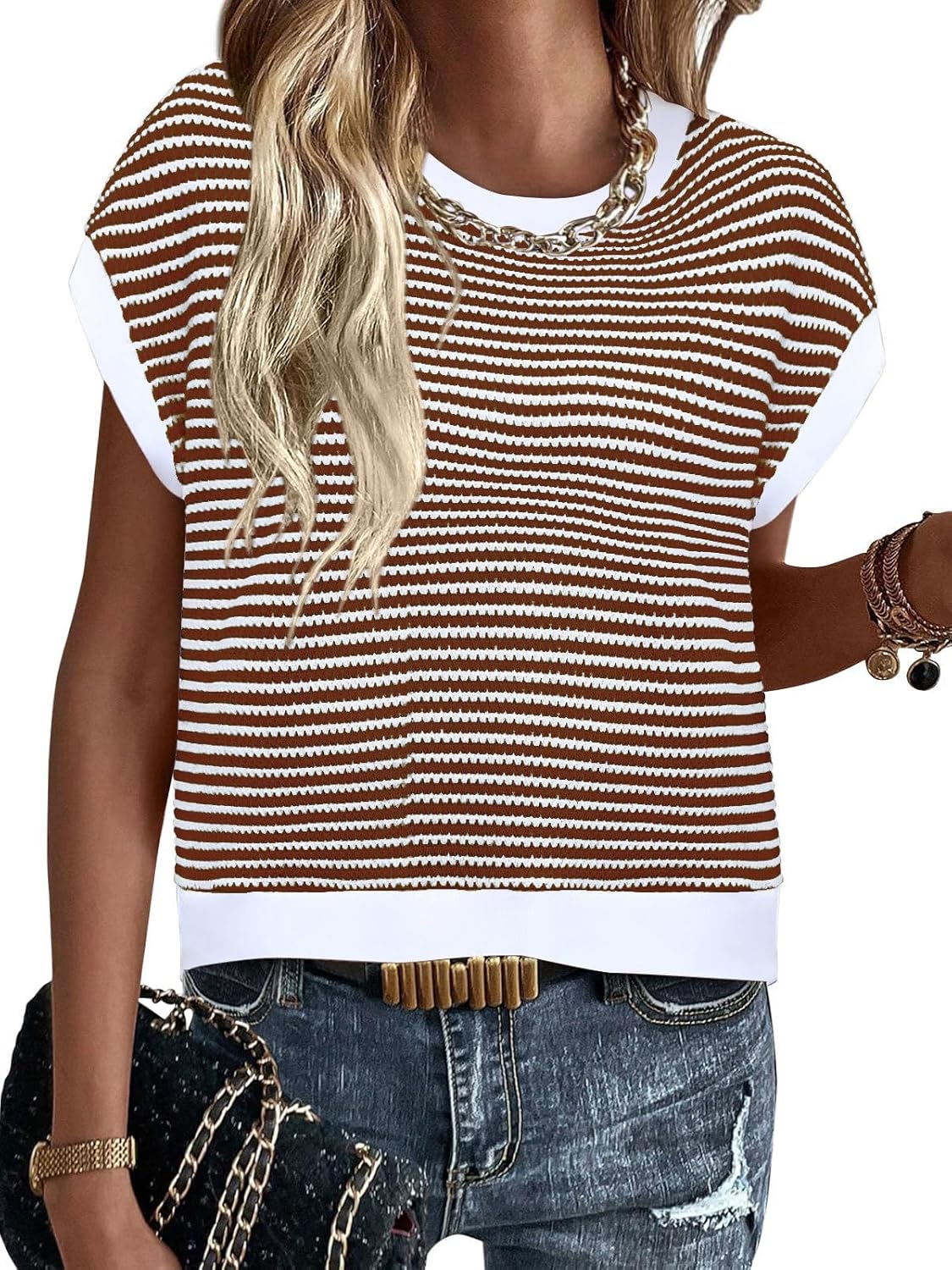 Womens Lightweight Knit Tops Only Only $7.99 at Amazon