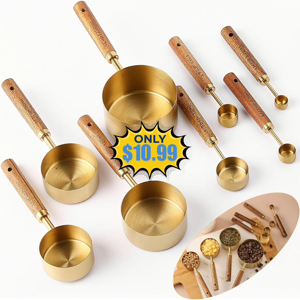 8Pcs Measuring Cups and Spoons Set Deal: Save 20%