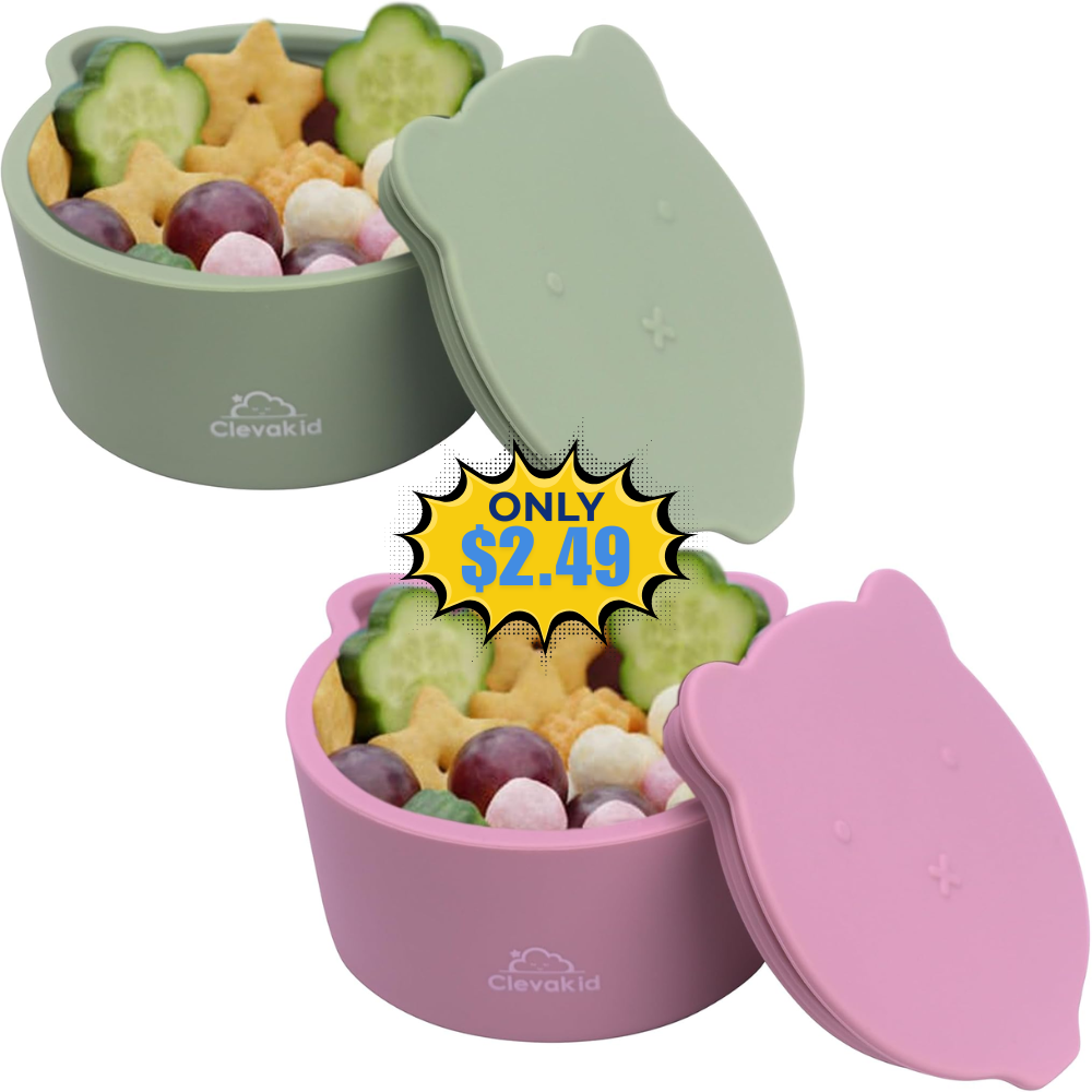 Silicone Snack & Fruits Container Deal: Use Promo Code CLEVAKID2026